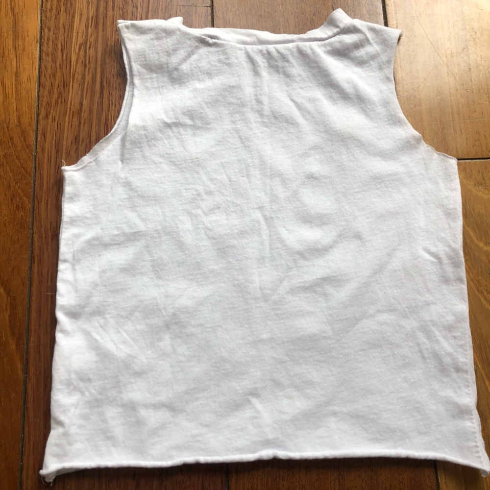 Rock Candy Ice Cream Print White Tank Top - Picture 7 of 8